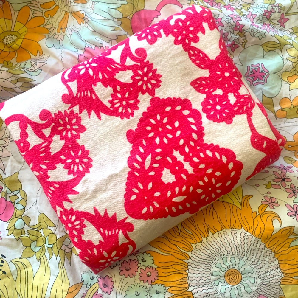 Pavo Textiles De Lá Sol Pink (100% linen) Sample 6